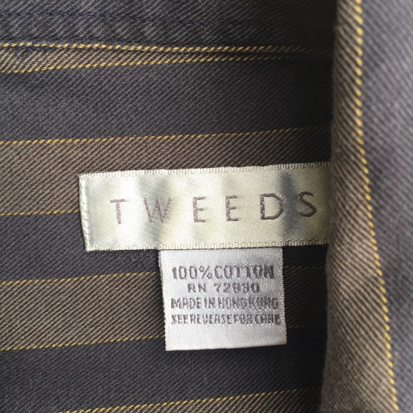 Vintage Tweeds Stripe Shirt M - Picture 5 of 5